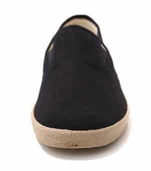 Zig Zag Slip-On Shoes Black/Gum Sole 7206