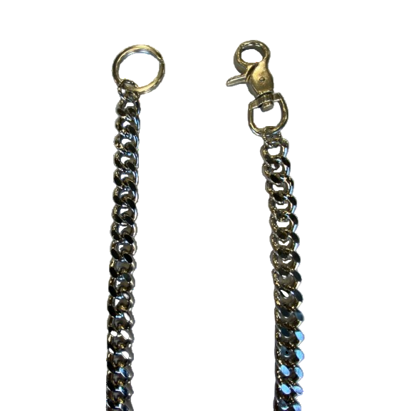 Chrome Medium Link Wallet Chain 30"