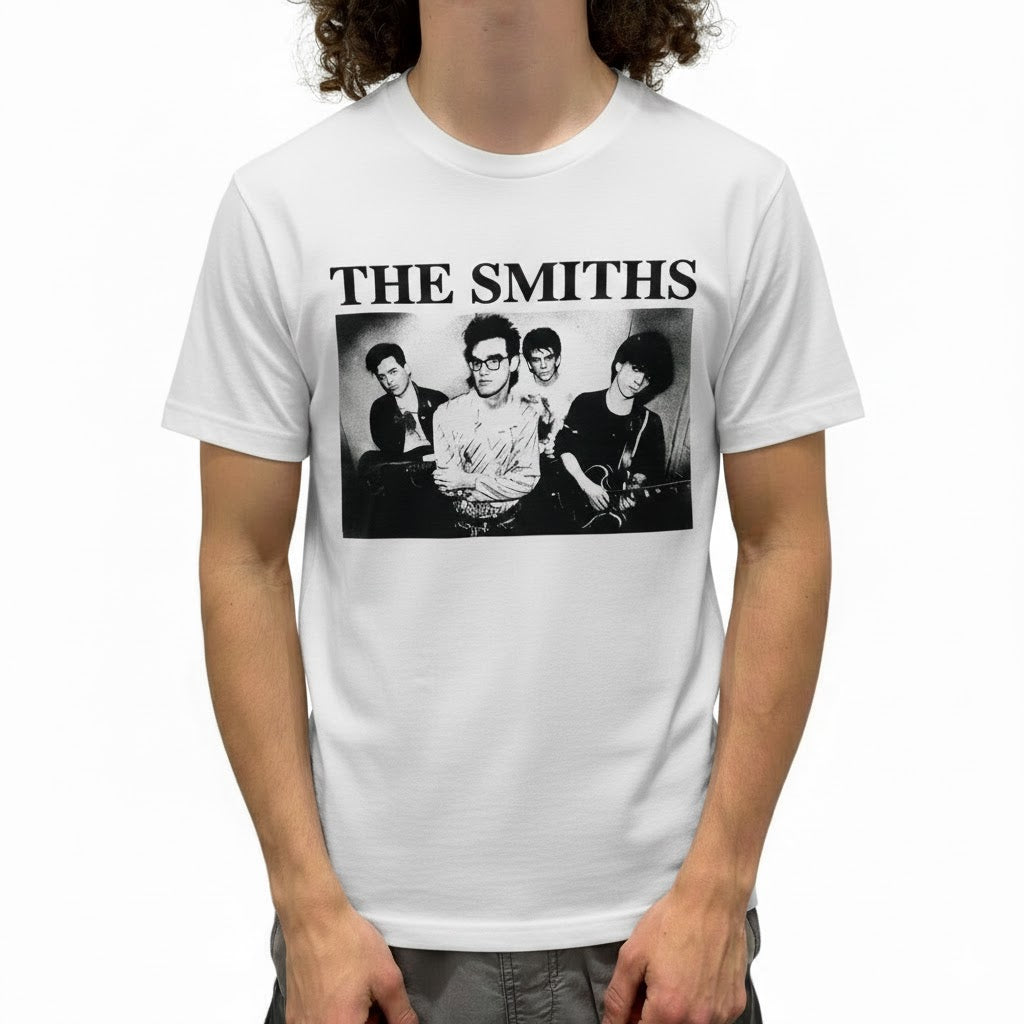 The Smiths Group Photo White T-Shirt