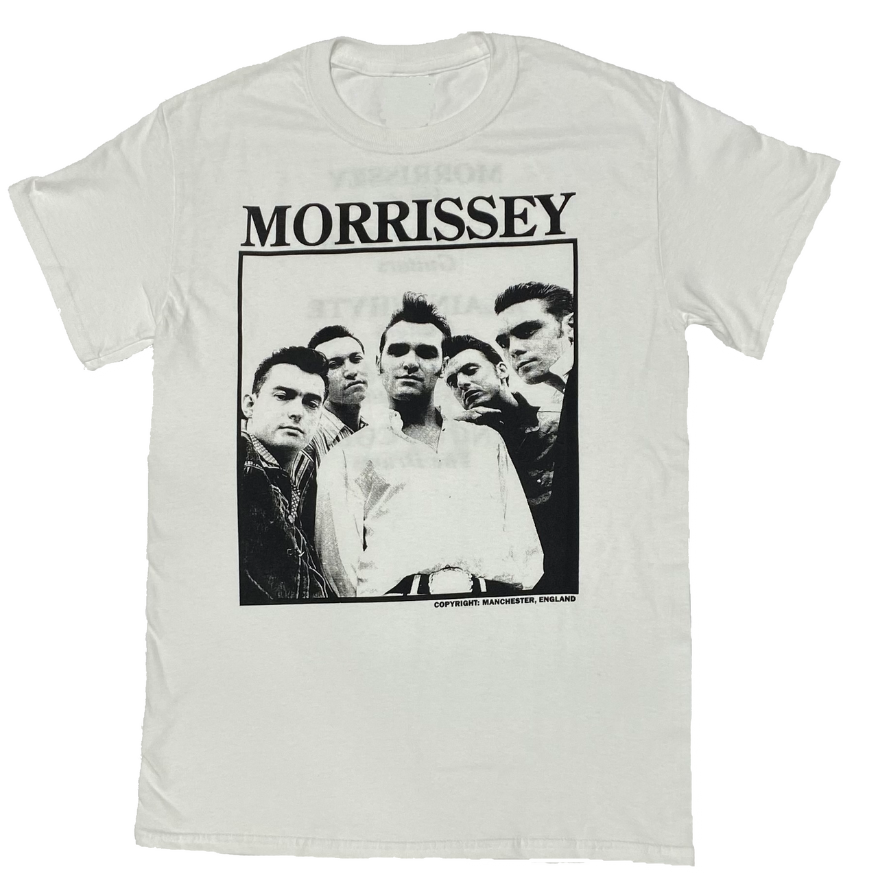 Morrissey Group Photo T Shirt Red Zone