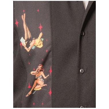 Multi Pinup Bowling Shirt by Steady Clothing