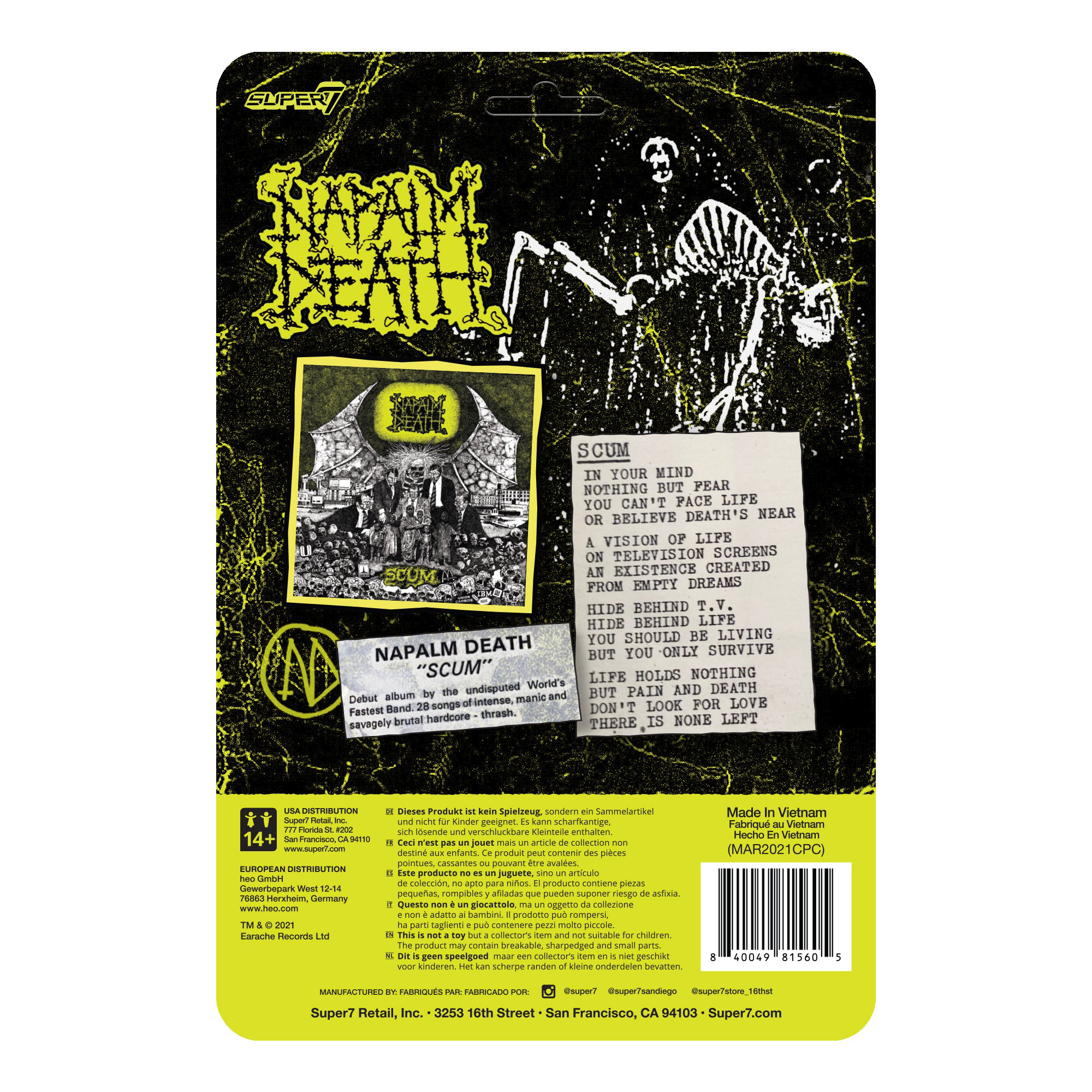 Napalm Death Scum Demon Figure by Super7