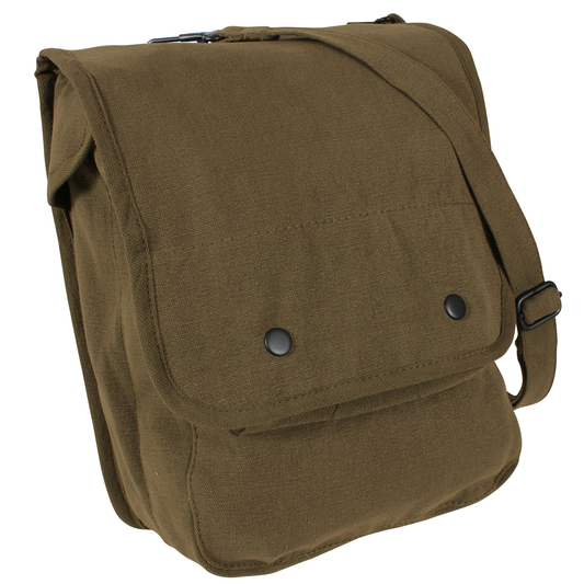Olive Drab Canvas Shoulder Bag