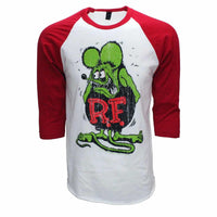 Thumbnail for Rat Fink Ed Roth Big Daddy Red Baseball Tee