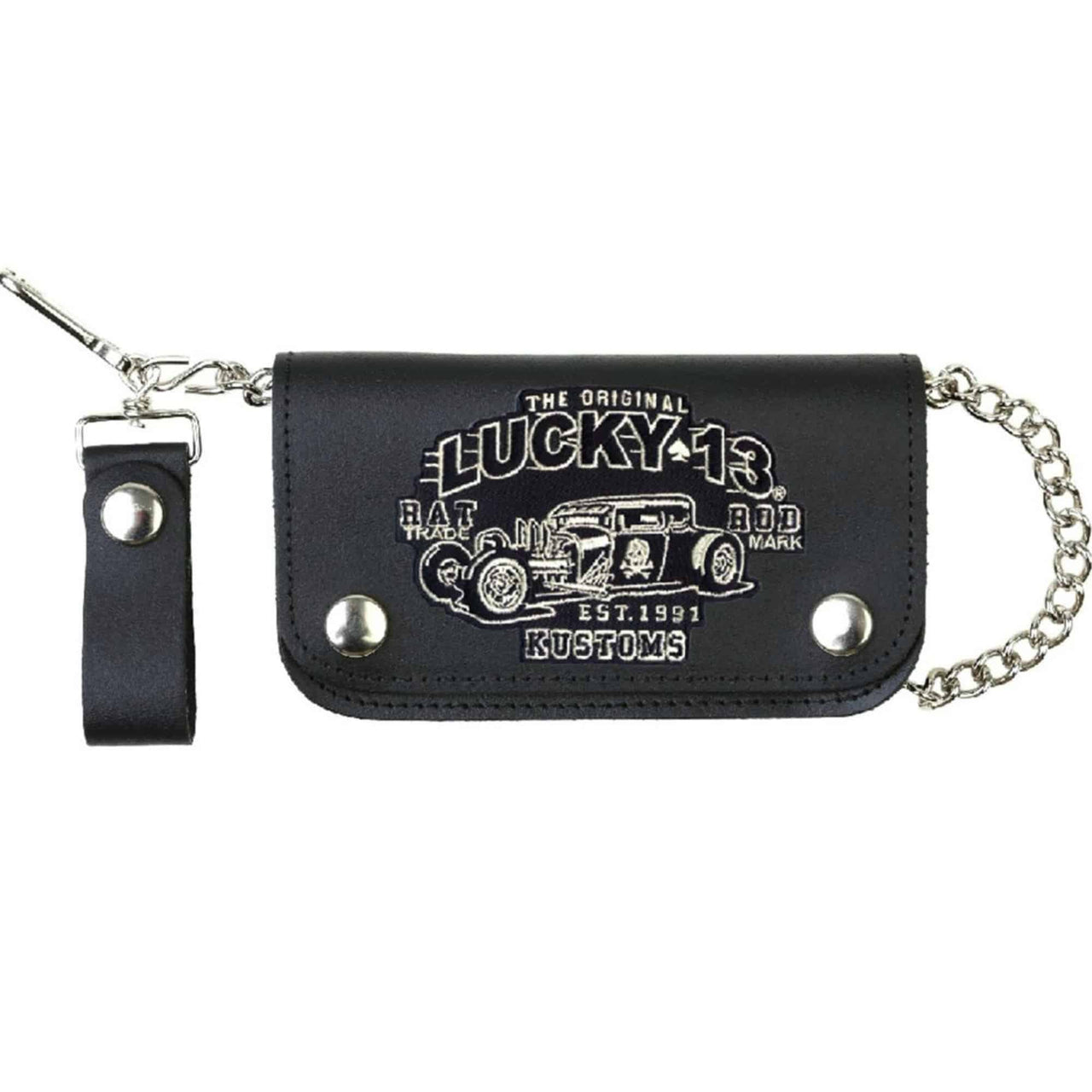 Lucky 13 Wallet Rat Rod 6" Bi-Fold w/Chain