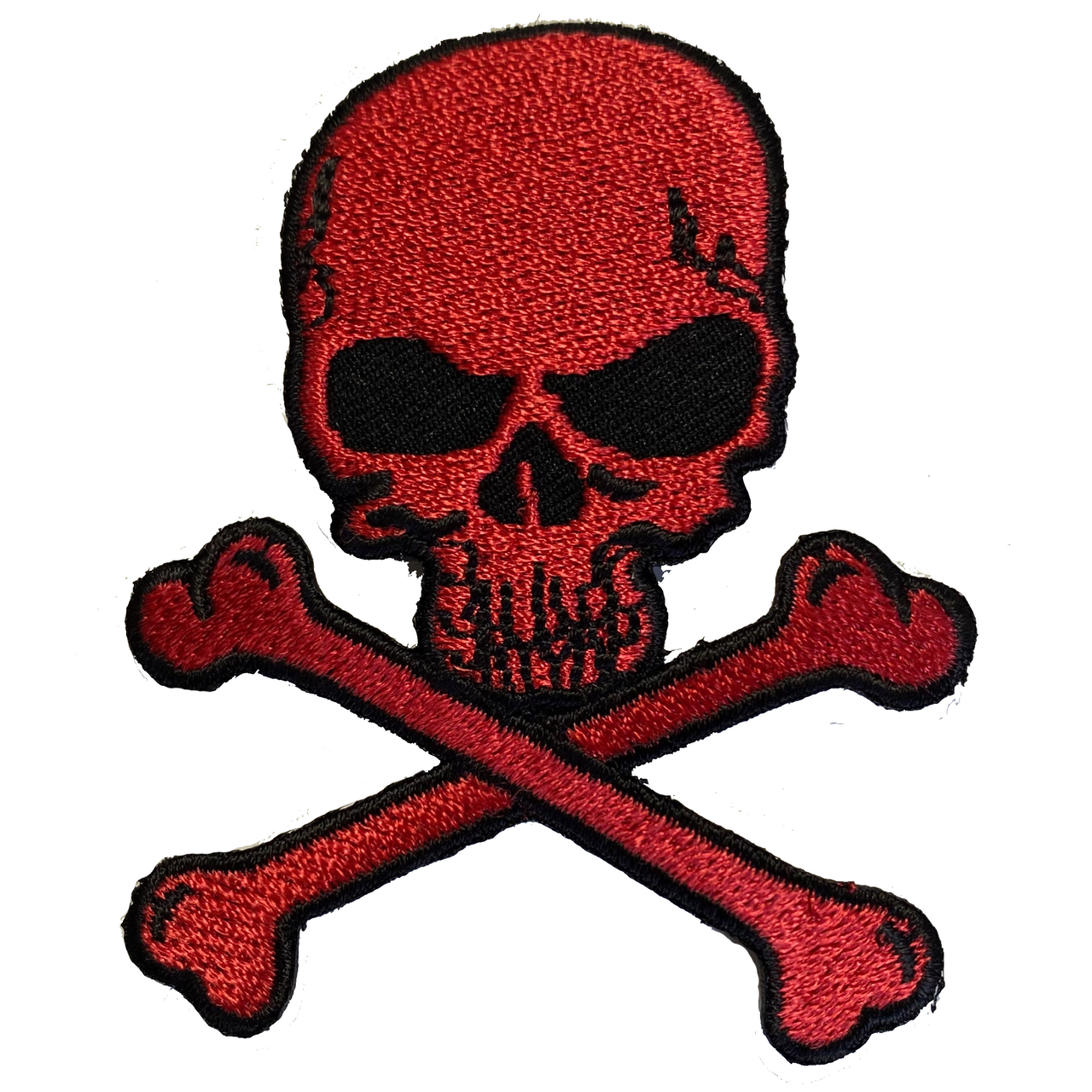 Red and Black Skull Patch