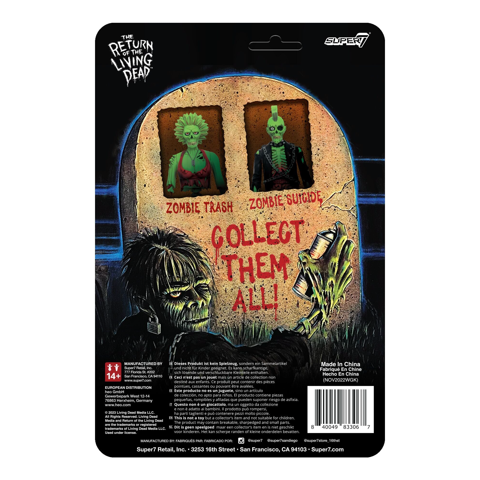 Return of the Living Dead Zombie Suicide Figure by Super7