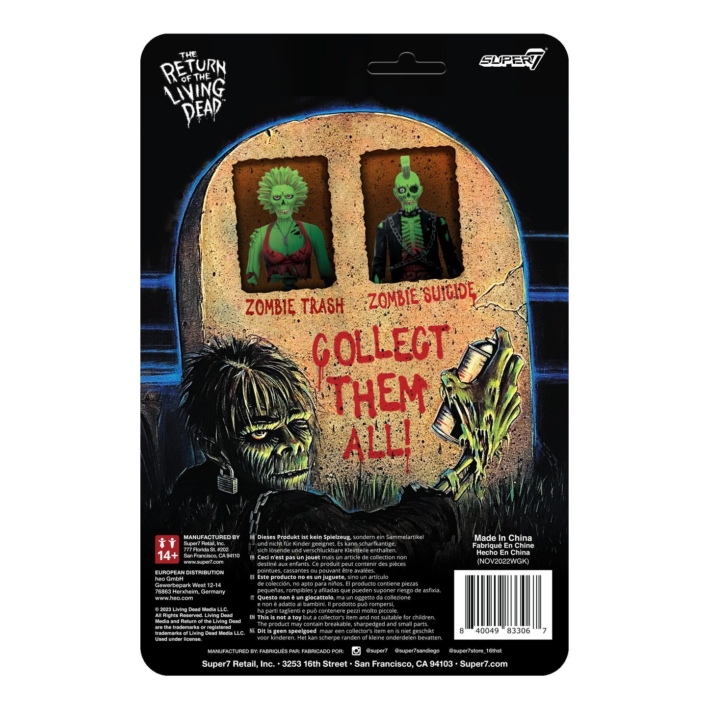 Return of the Living Dead Zombie Suicide Figure by Super7