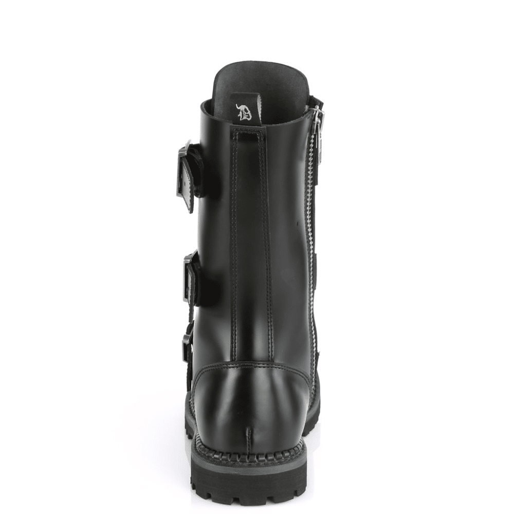 Demonia Steel Toe Combat Boot Riot-12