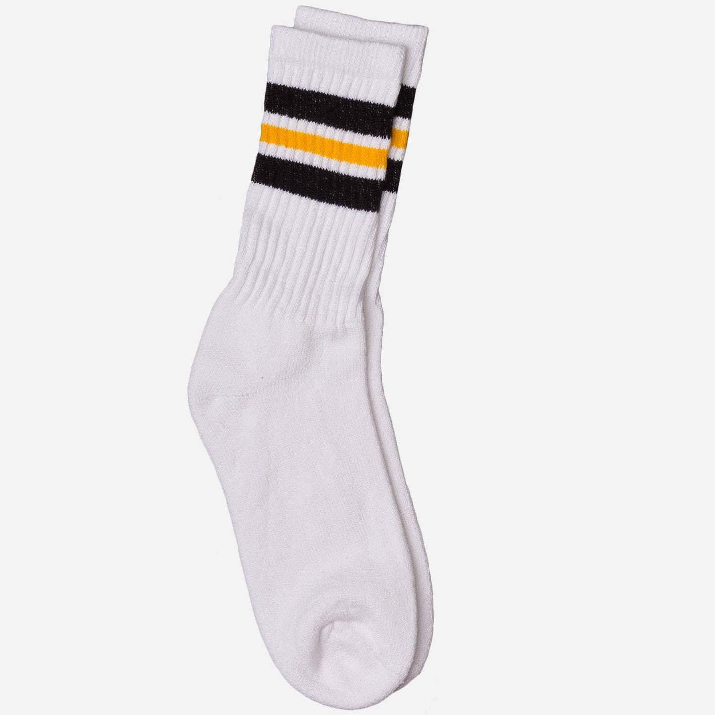 Striped White Tube Socks