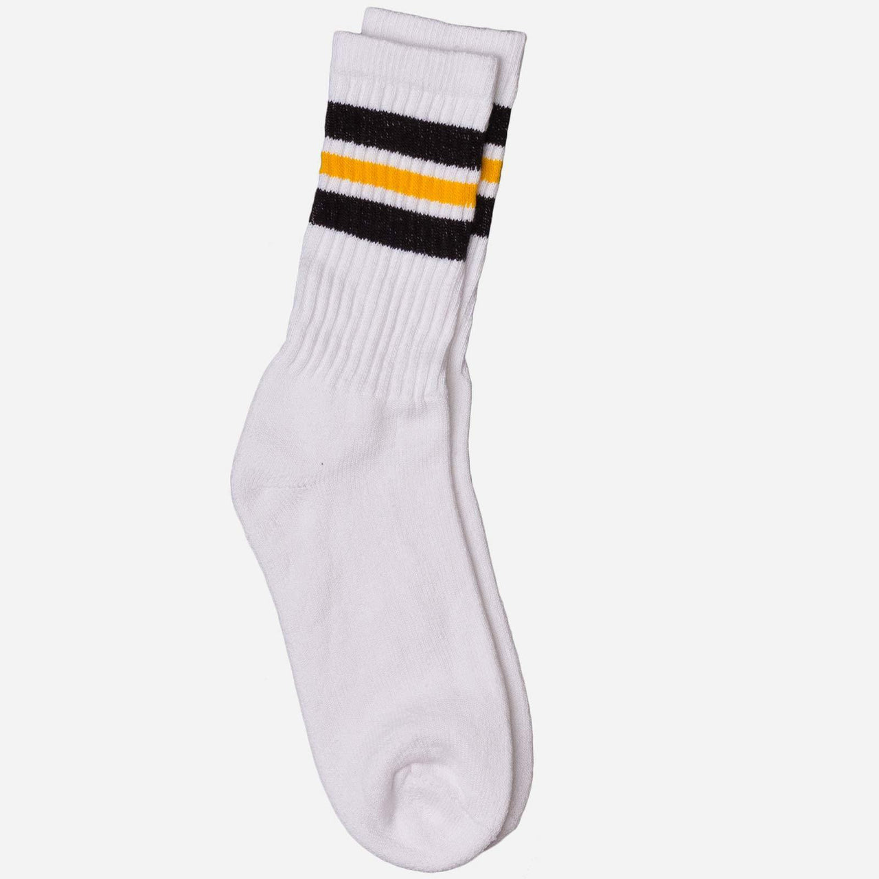 Striped White Tube Socks