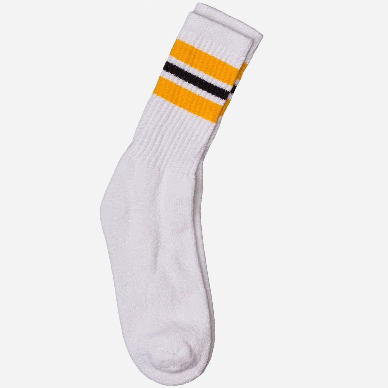 Striped White Tube Socks