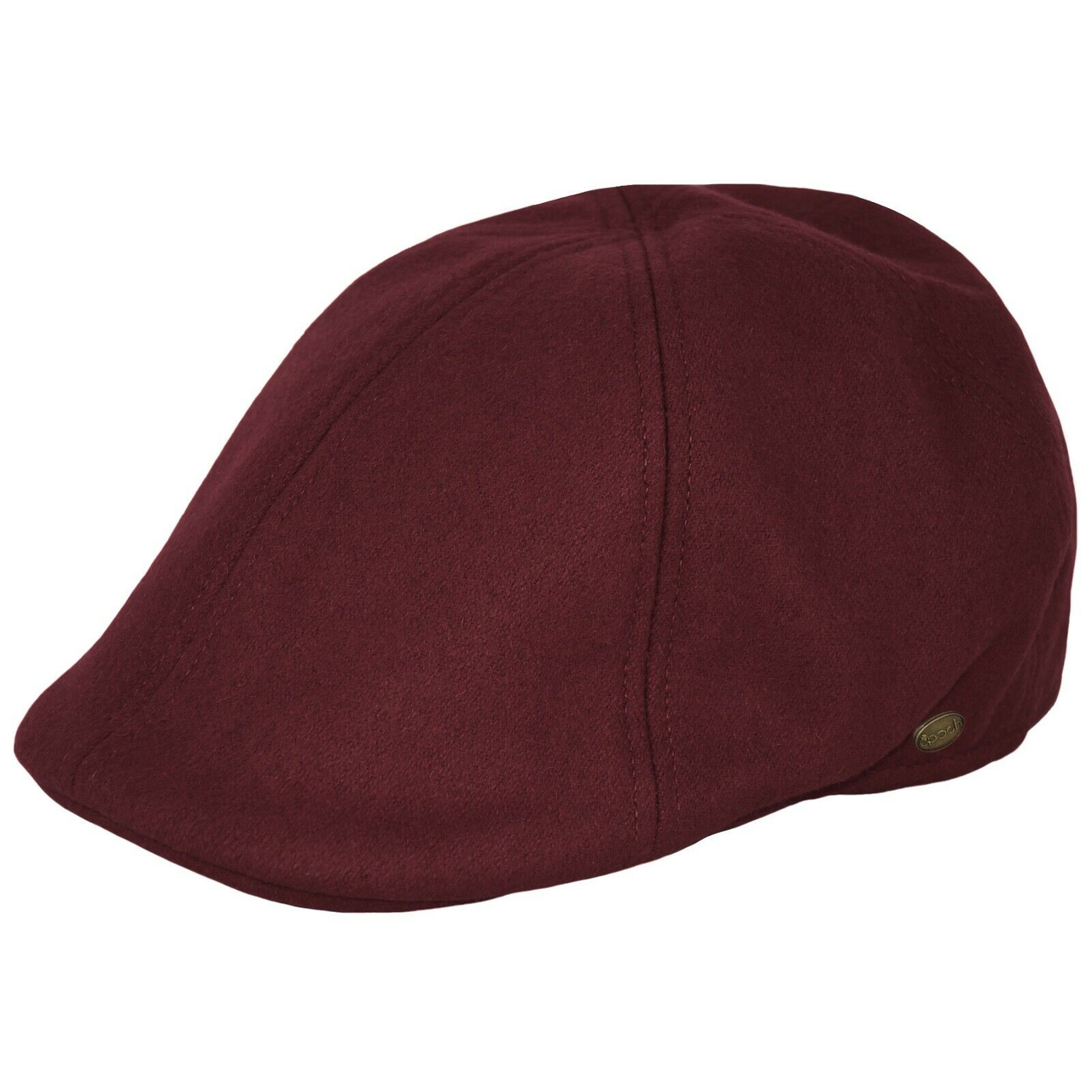 Burgundy Ivy Wool Cap