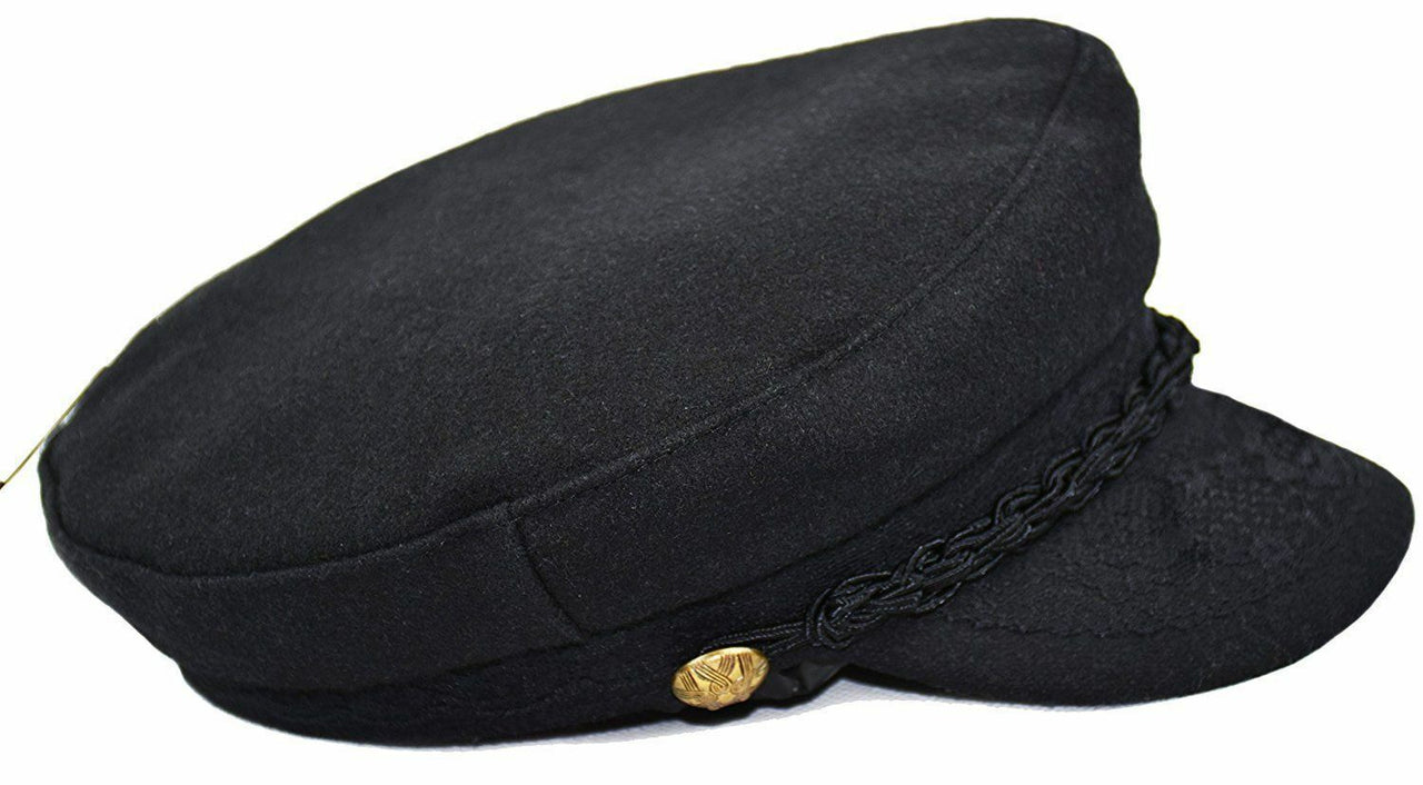 Authentic Greek Fisherman's Cap - Wool - Black – Greek Market