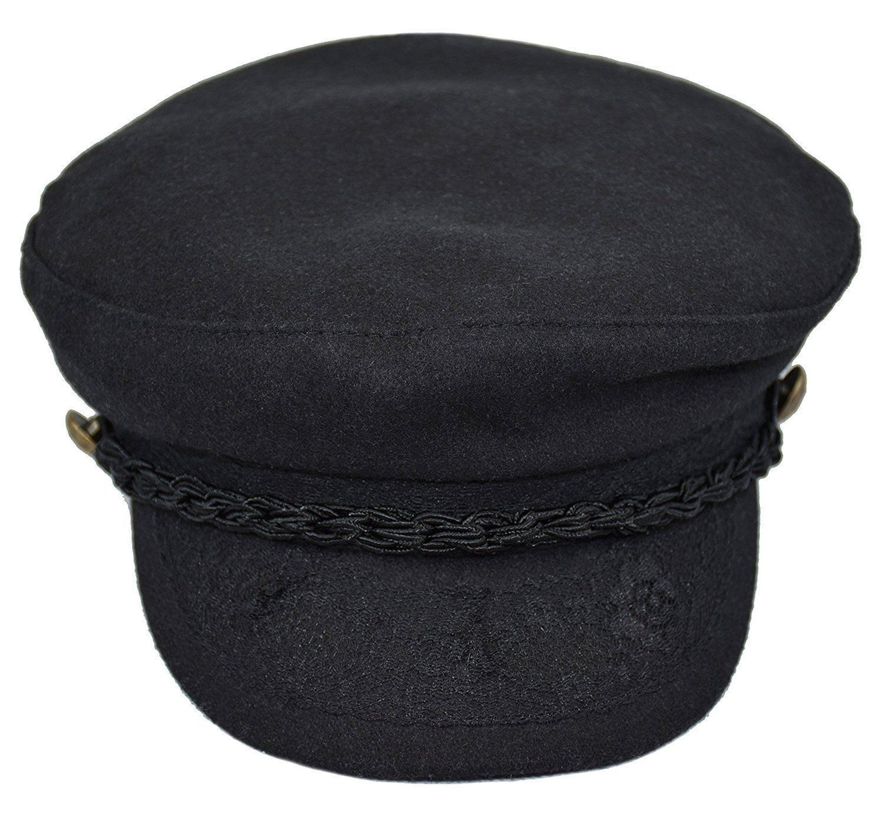 Black Wool Greek Fisherman Hat