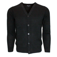 Thumbnail for Black V-Neck Cardigan Sweater