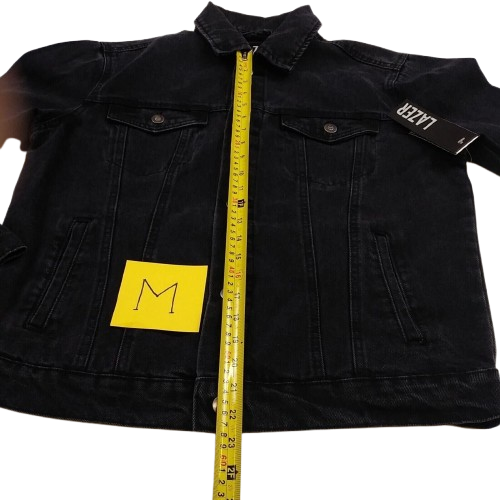 Black Mens Casual Denim Jacket