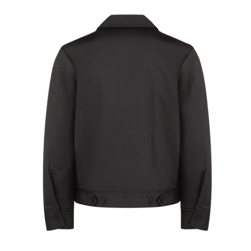 Men's Twill Quilted Workwear Black Jacket