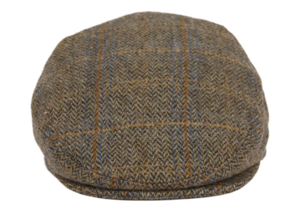 Mens Olive Wool Newsboy Cap