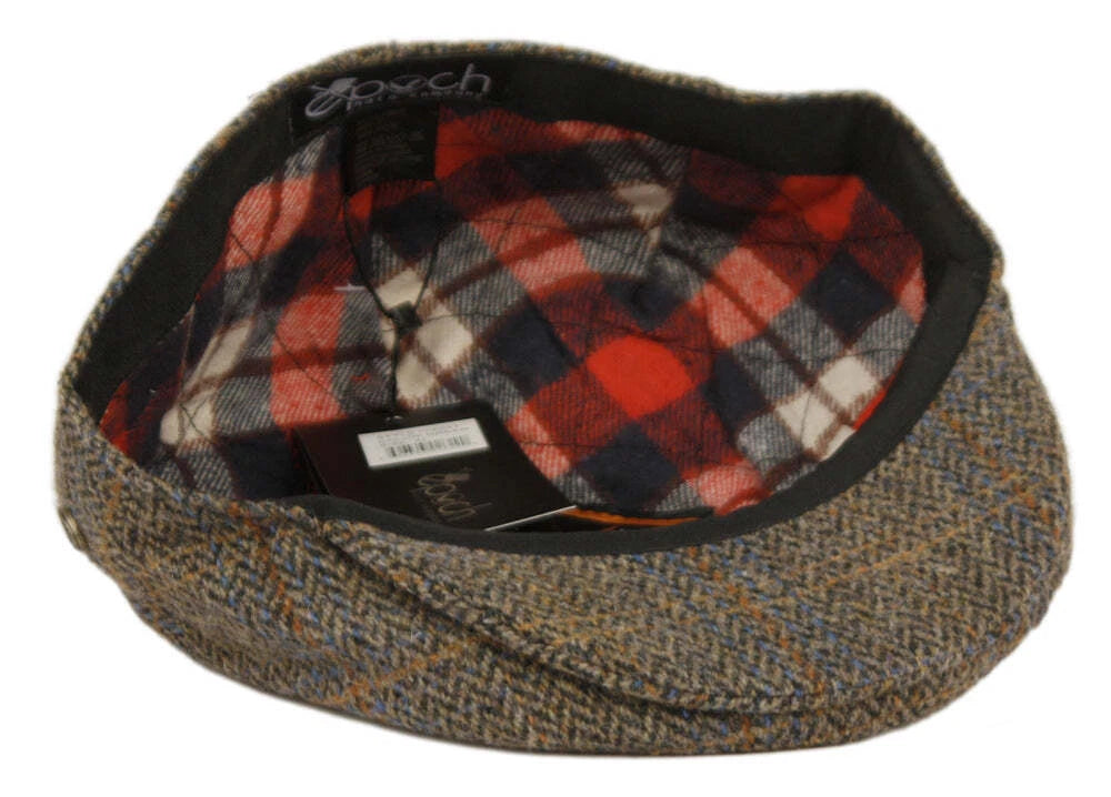 Mens Olive Wool Newsboy Cap