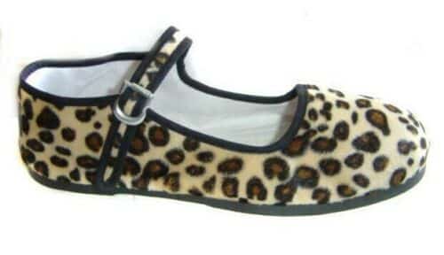 Pandamerica Mary Jane Faux Leopard