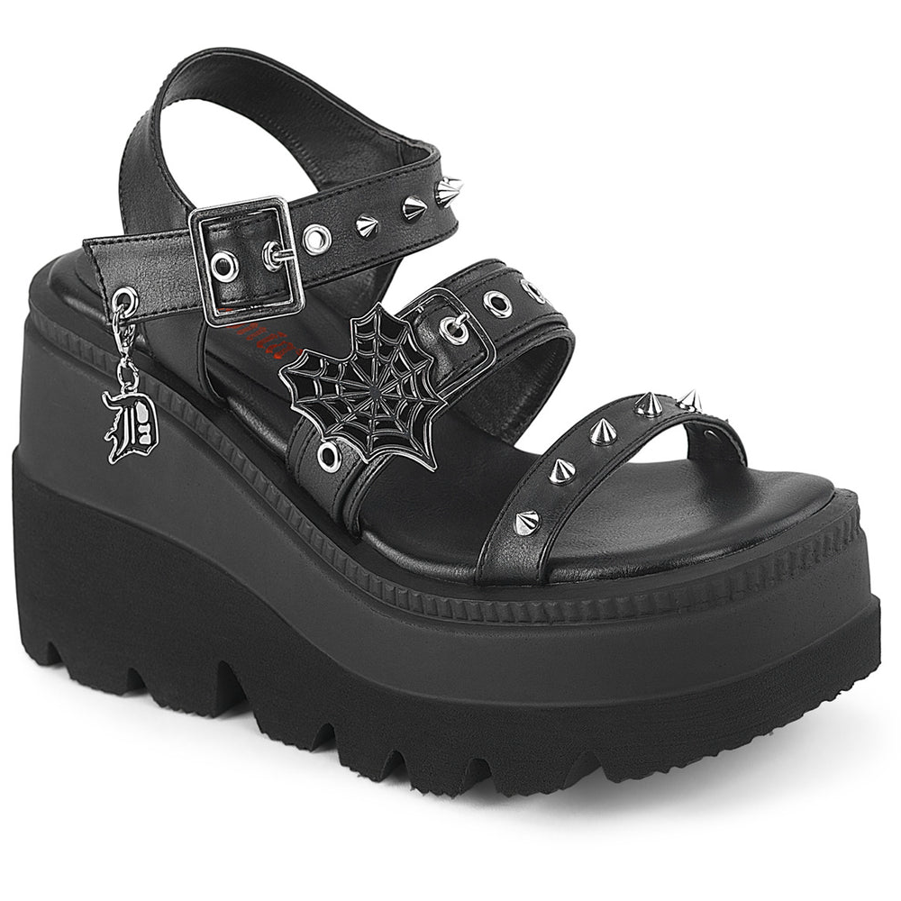 demonia platform wedge sandals