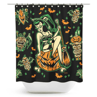 Thumbnail for Hallow-Tiki Shower Curtain by Sourpuss Clothing