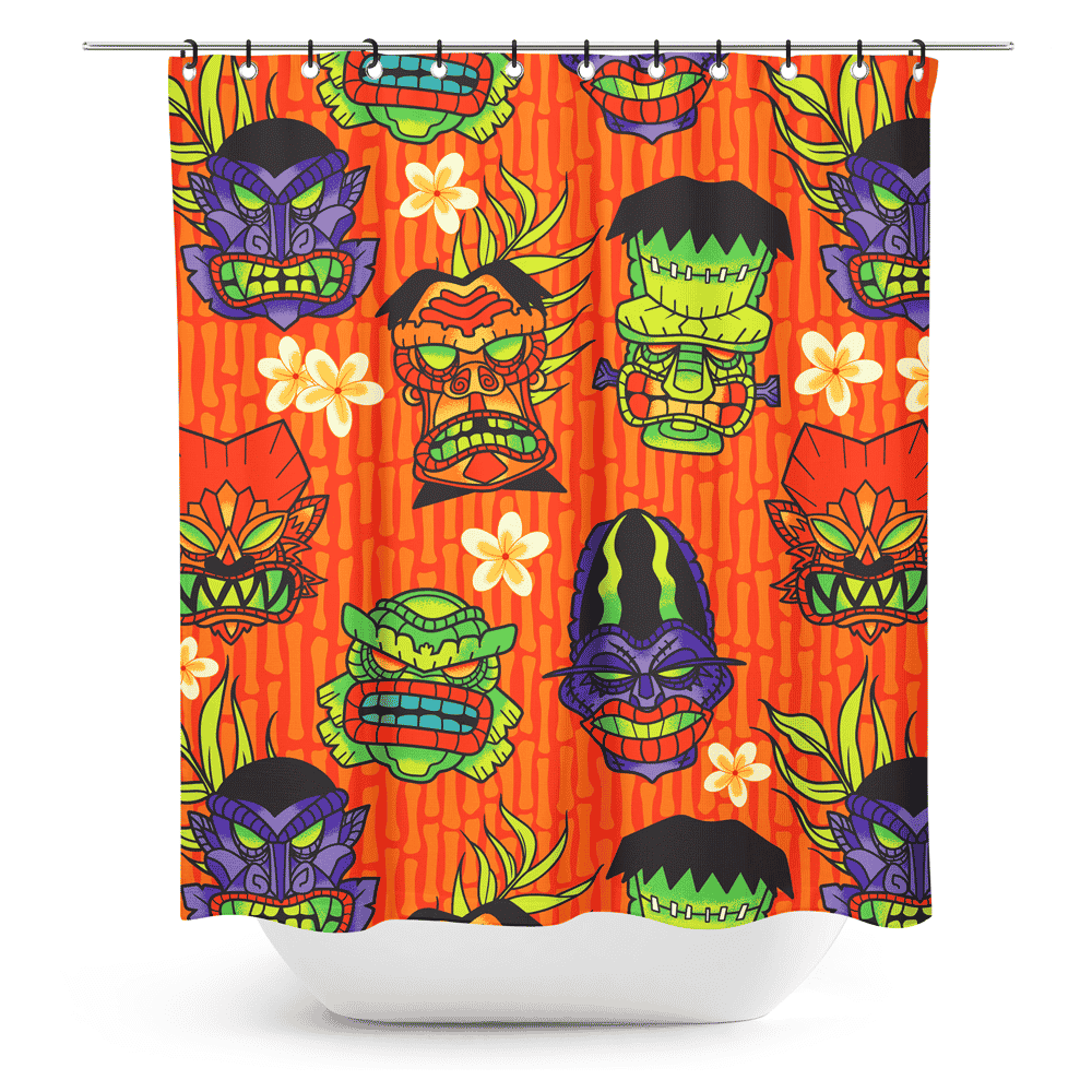 Monster Tiki Shower Curtain by Sourpuss Clothing