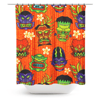Thumbnail for Monster Tiki Shower Curtain by Sourpuss Clothing