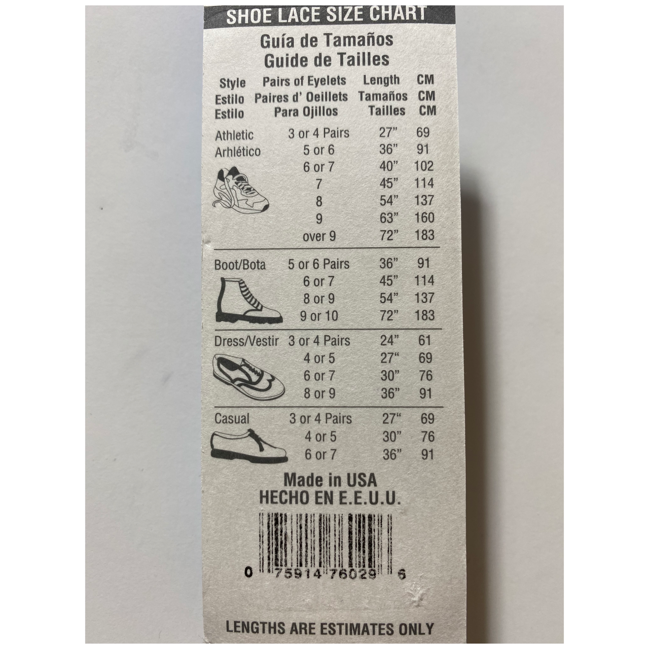 Round White Boot Laces 8-10 Eye