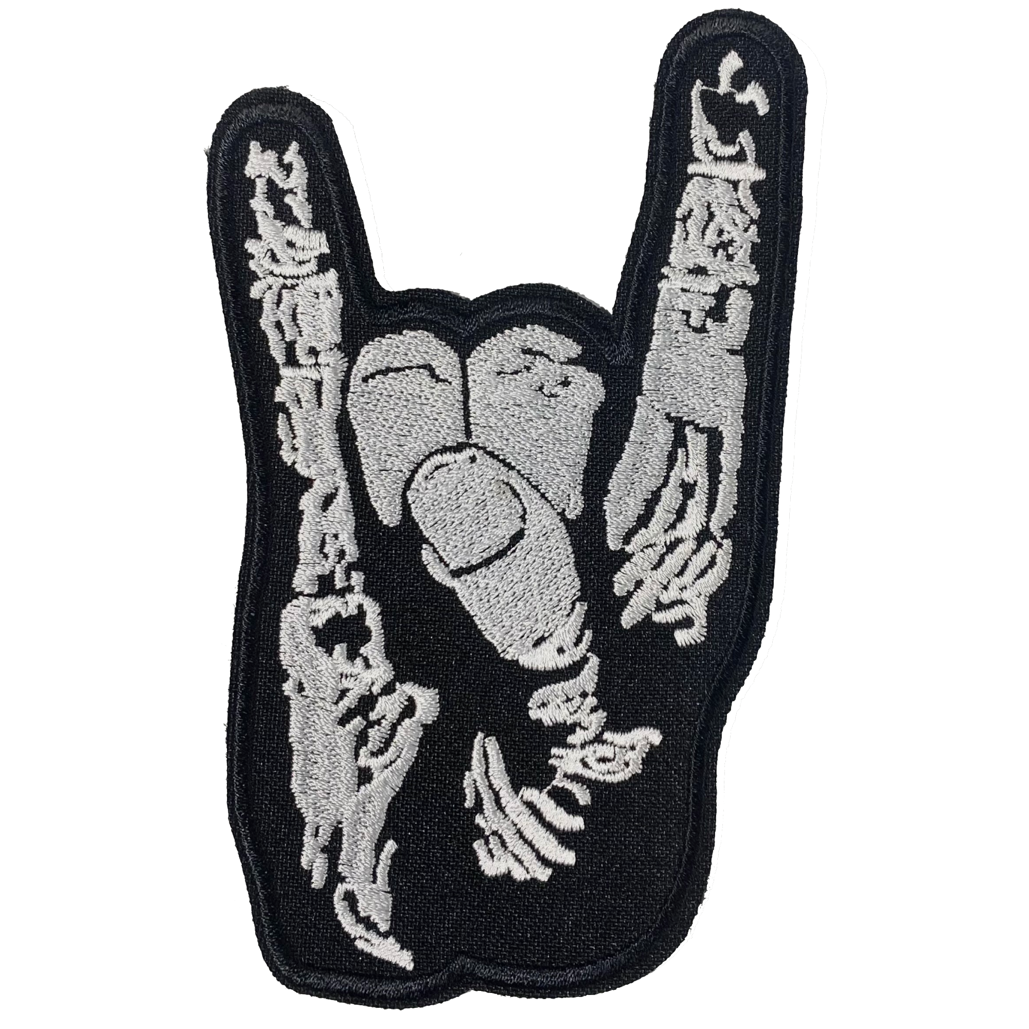 Skeleton Devil Horns Patch