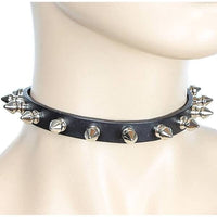 Thumbnail for Skinny Black Spiked Choker