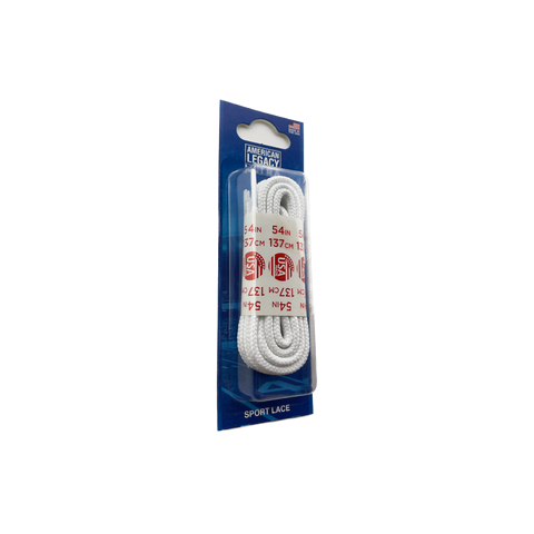 Round White Boot Laces 8-10 Eye