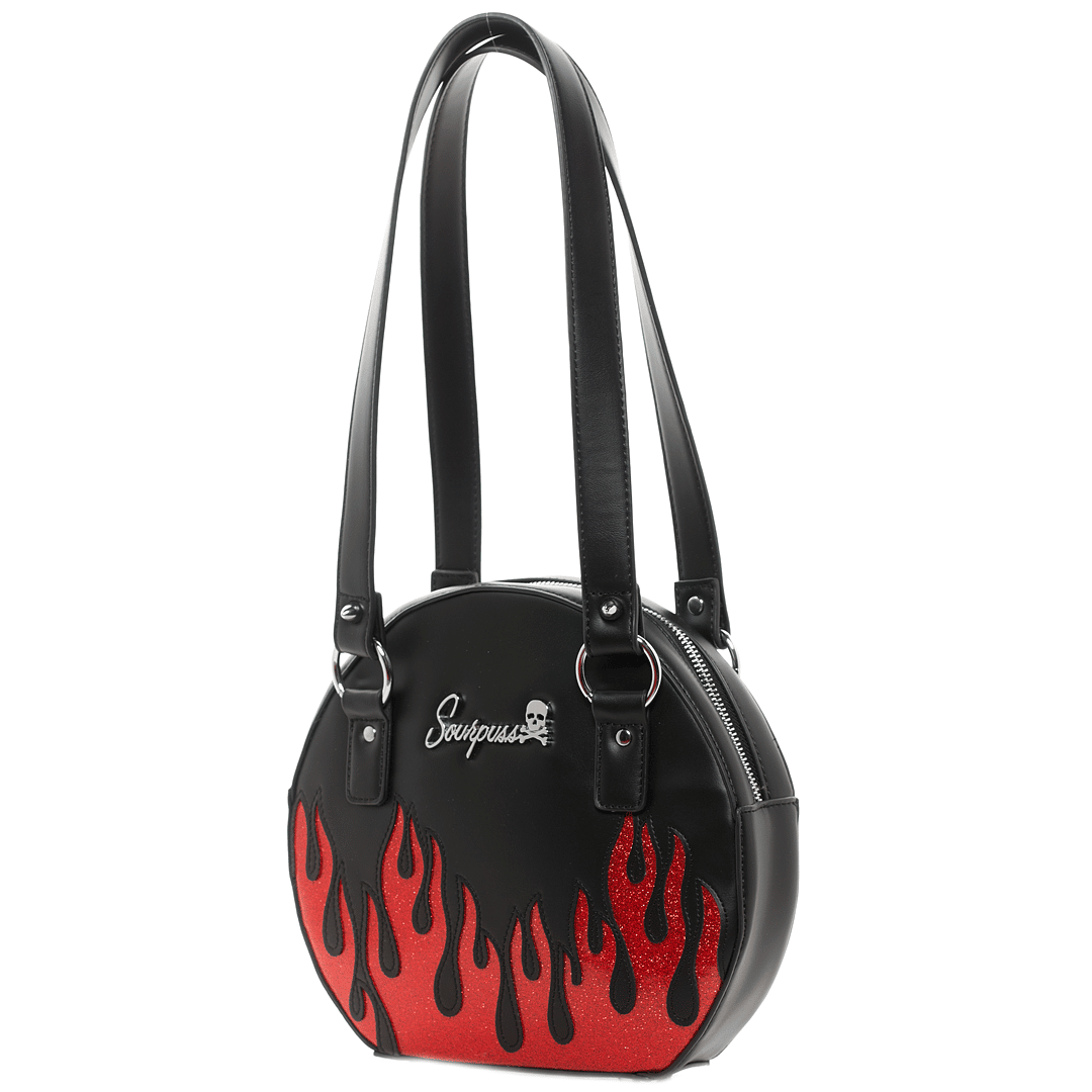 Up in Flames Round Purse by Sourpuss Clothing