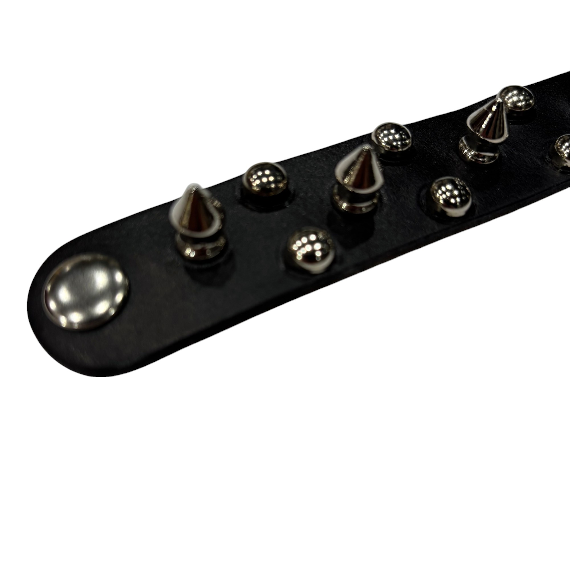Spike and Round Studded Wristband