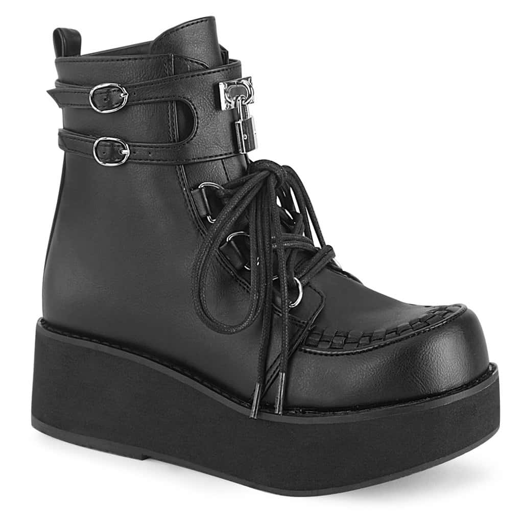 Demonia Platform Ankle Boot Sprite-70