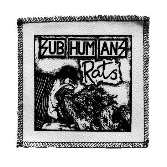 Subhumans Rats White Cloth Patch
