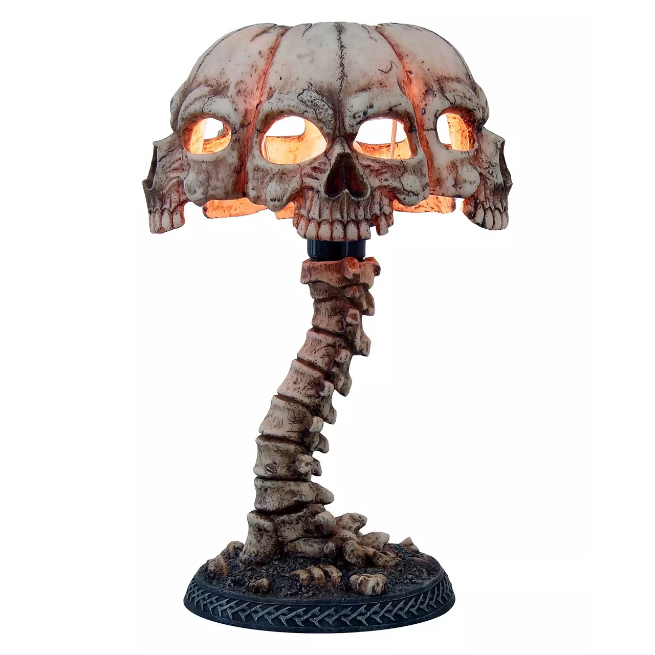 Skulls on Spine Lamp