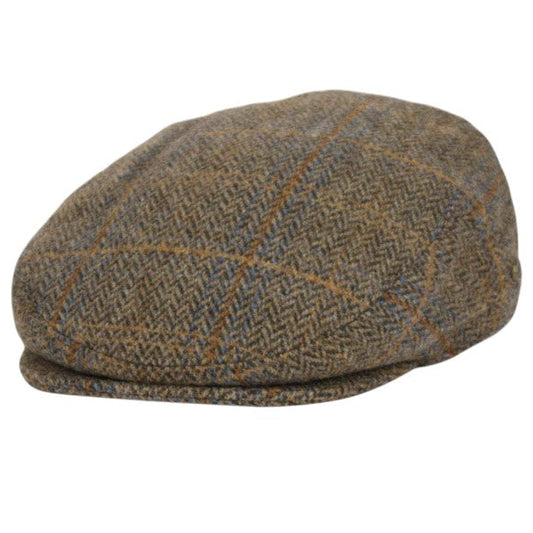 Mens Olive Wool Newsboy Cap