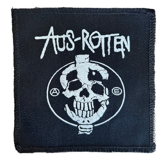 Aus-Rotten Skull  Cloth Patch