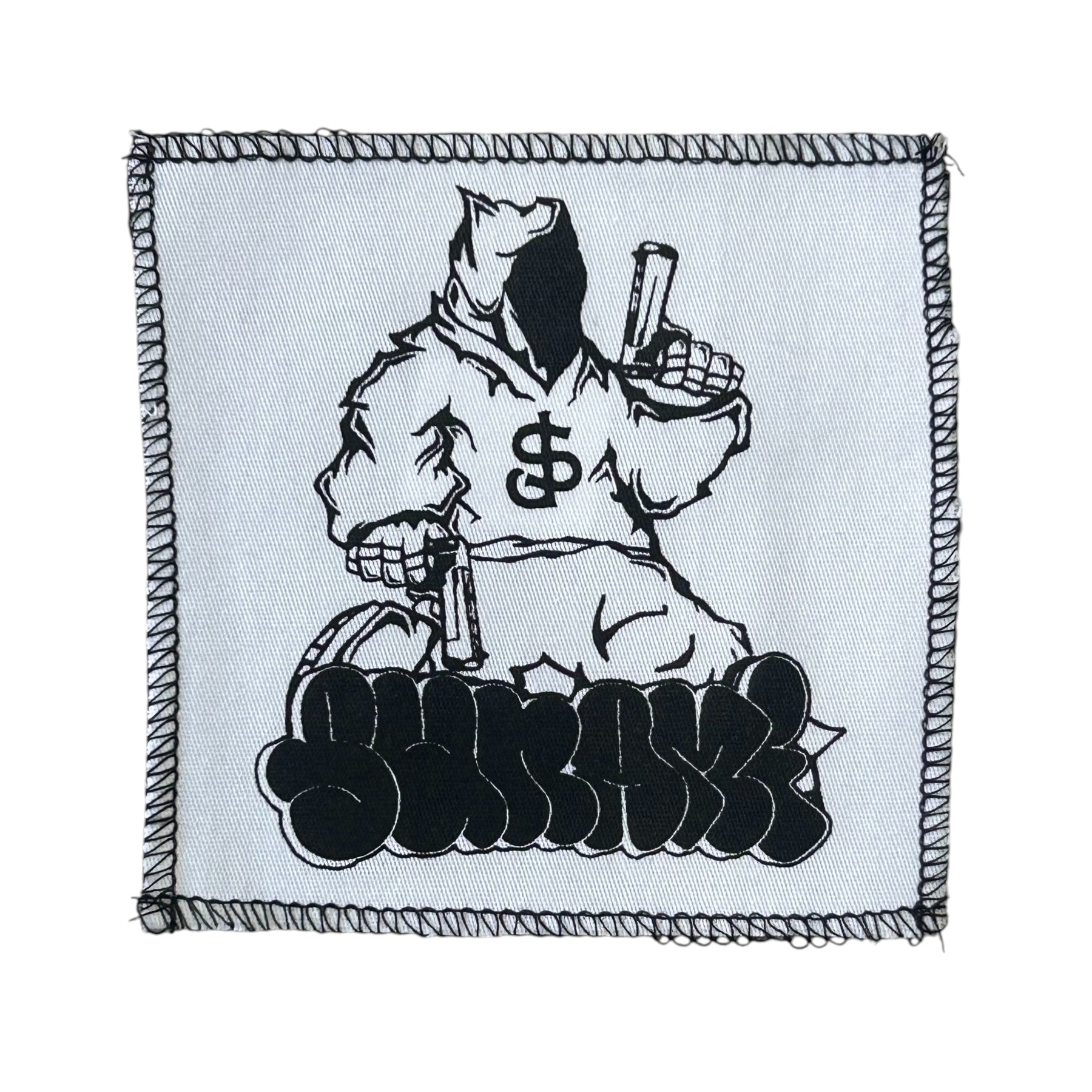 Sunami There is No Justice Its Just Us White Cloth Patch