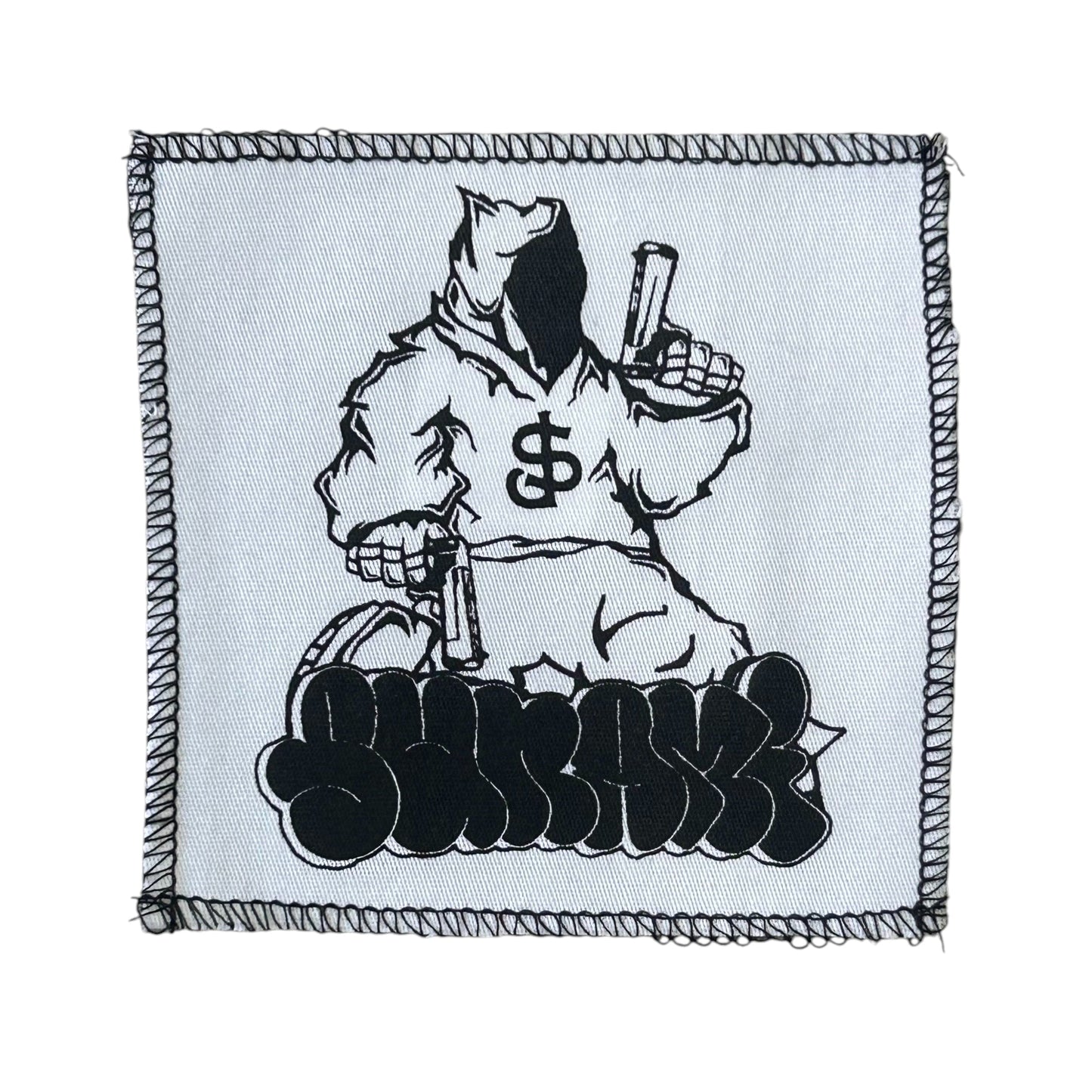 Sunami There is No Justice Its Just Us White Cloth Patch