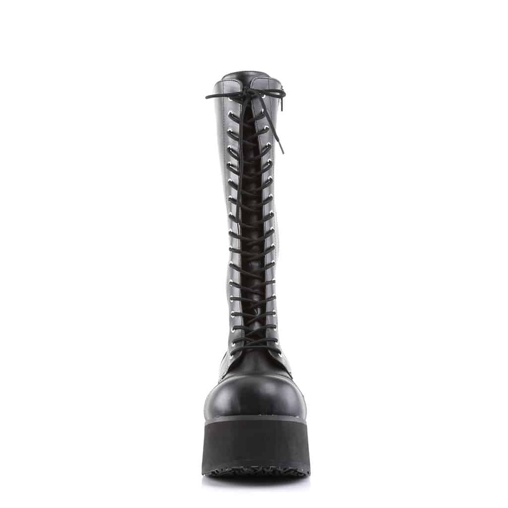 Demonia Knee High Leather Boot Trashville-502