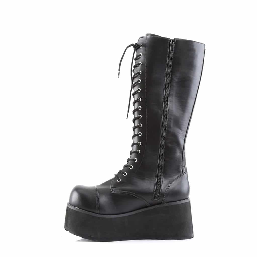 Demonia Knee High Leather Boot Trashville-502