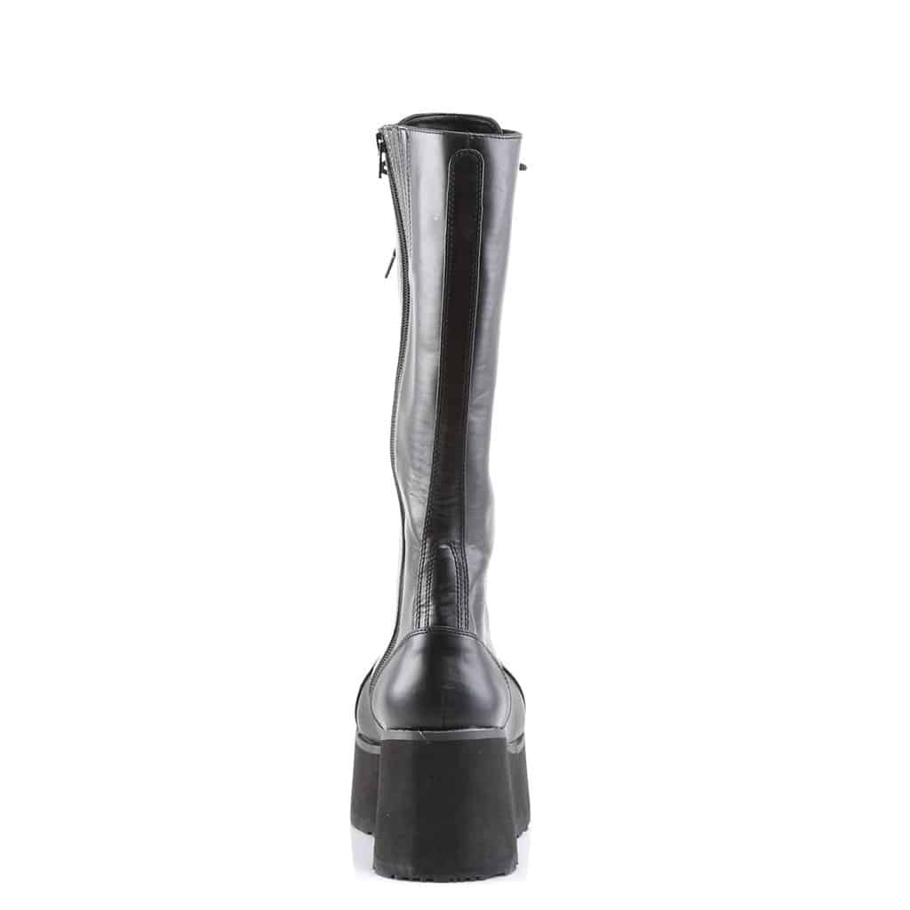 Demonia Knee High Leather Boot Trashville-502