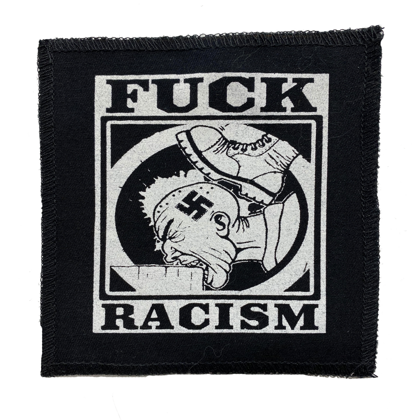 Fuck Racism Black Cloth Patch