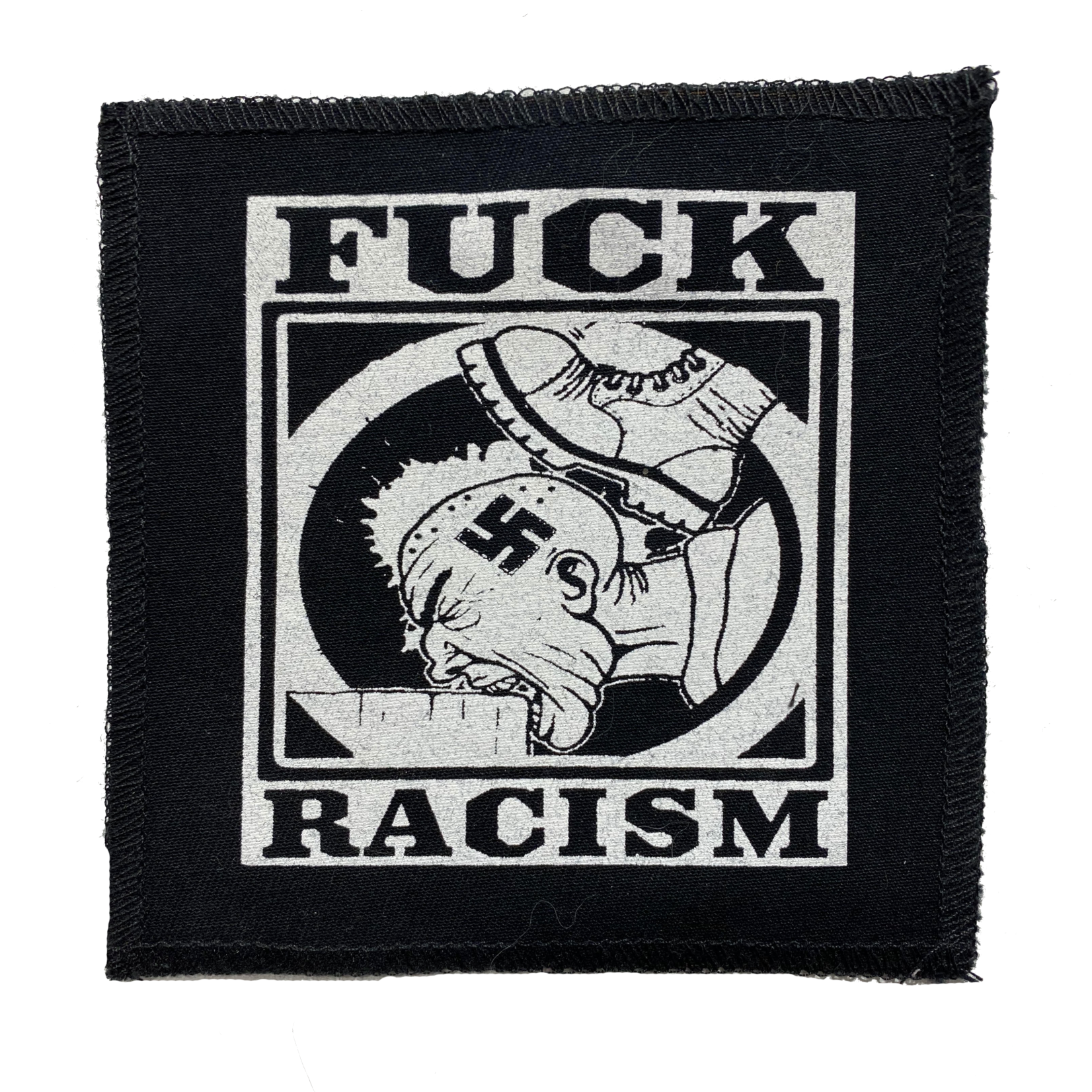 Fuck Racism Black Cloth Patch