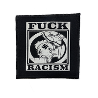 Thumbnail for Fuck Racism Black Cloth Patch