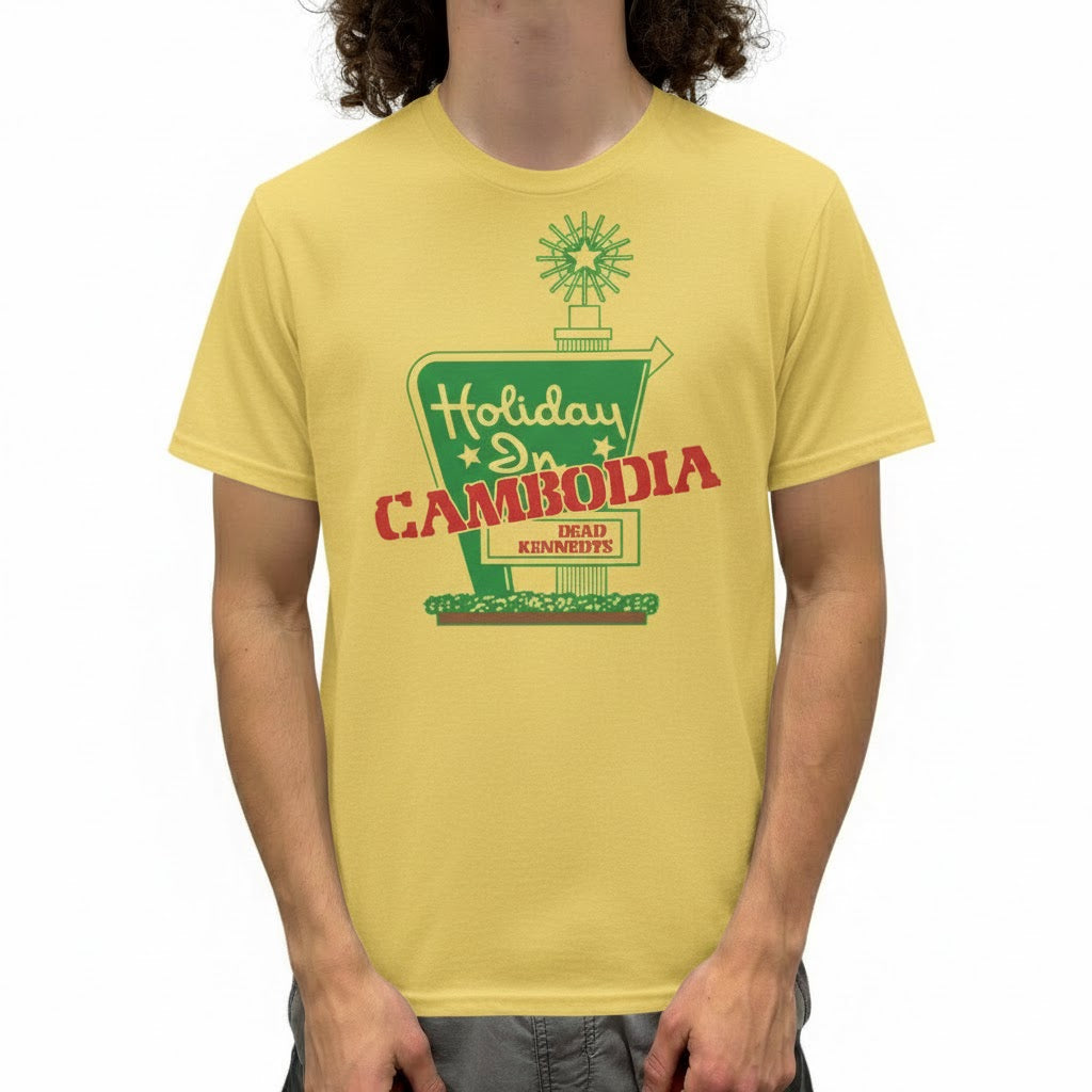 Dead Kennedys Holiday in Cambodia Yellow T-Shirt