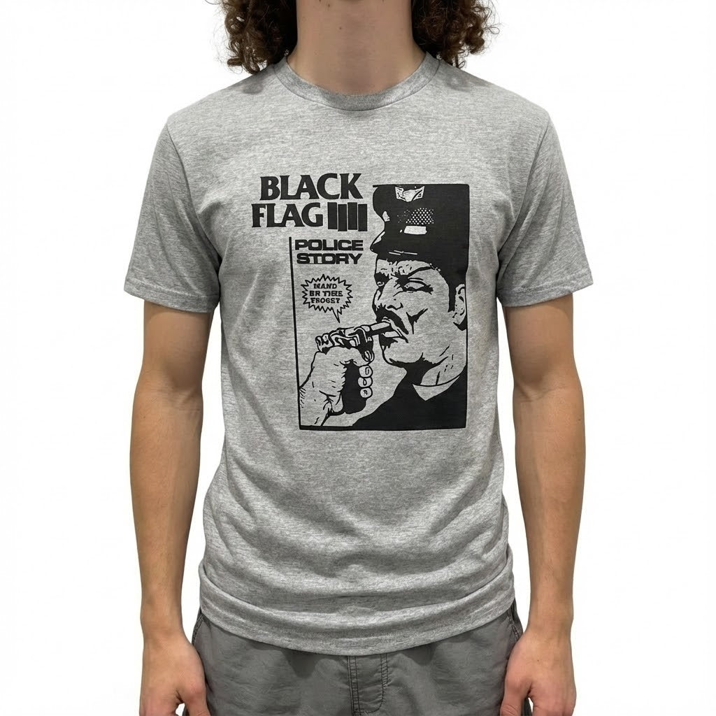 Black Flag Police Story T-Shirt